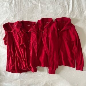 Set of old navy uniform polo shirts